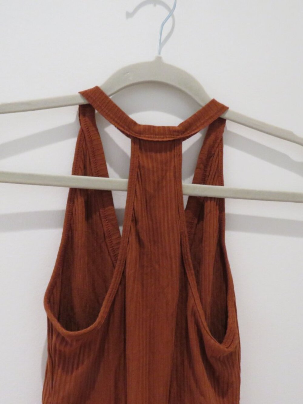 INTIMATELY FREE PEOPLE Speed Dial Bodysuit Bronze Brown Ribbed Small Minimalist - Picture 10 of 12
